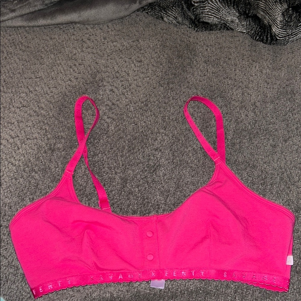 Savage x Fenty hot pink bralette. NWOT